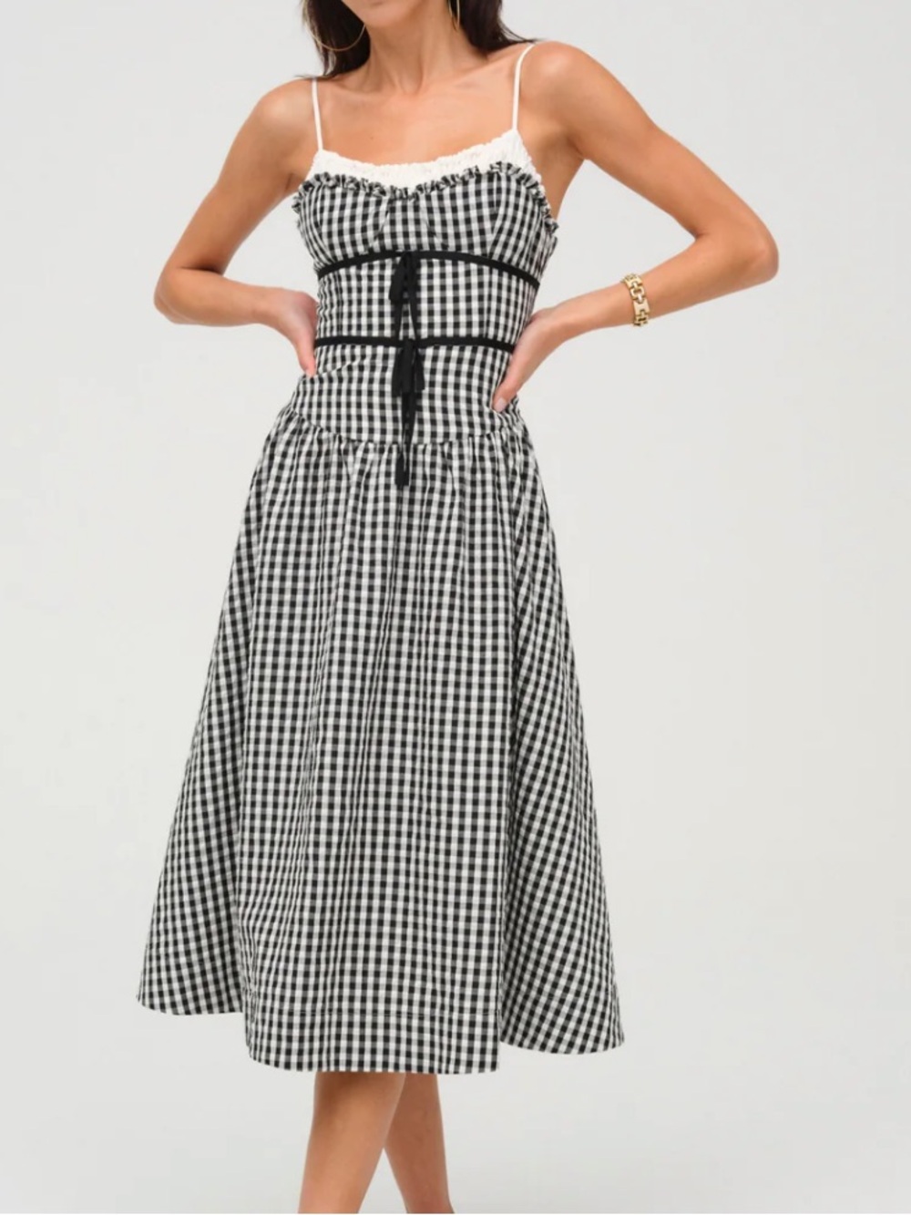 For love and lemons Georgia Gingham Midi Dress